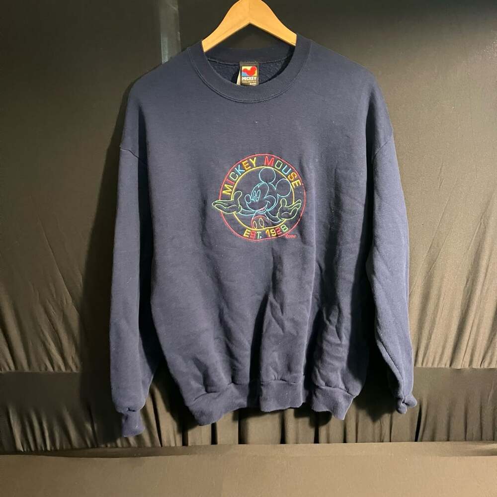 Mickey Unlimited Mickey Mouse Sweatshirt Xlarge Navy